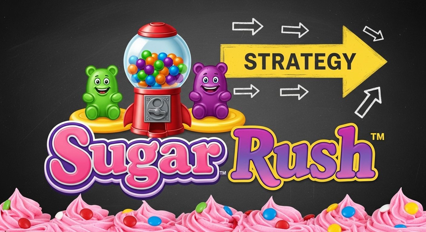 Strategy tips with visual cues for betting and patience.